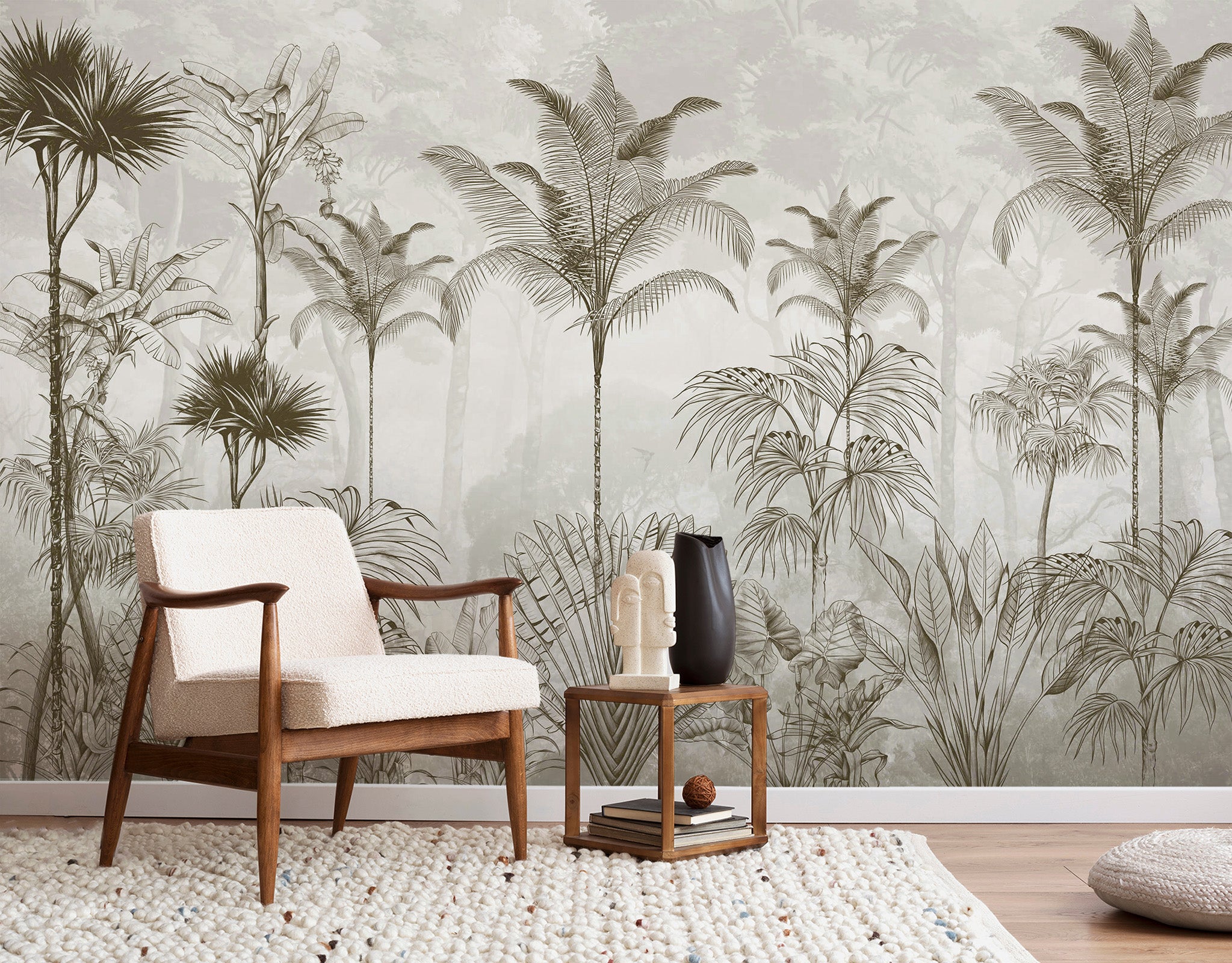 Palm Trees Forest Mural Wallpaper