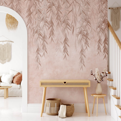 Willow Rain Branches Wallpaper