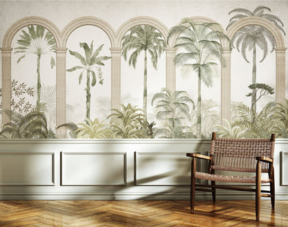 Tropical Arch Mural Wallpaper
