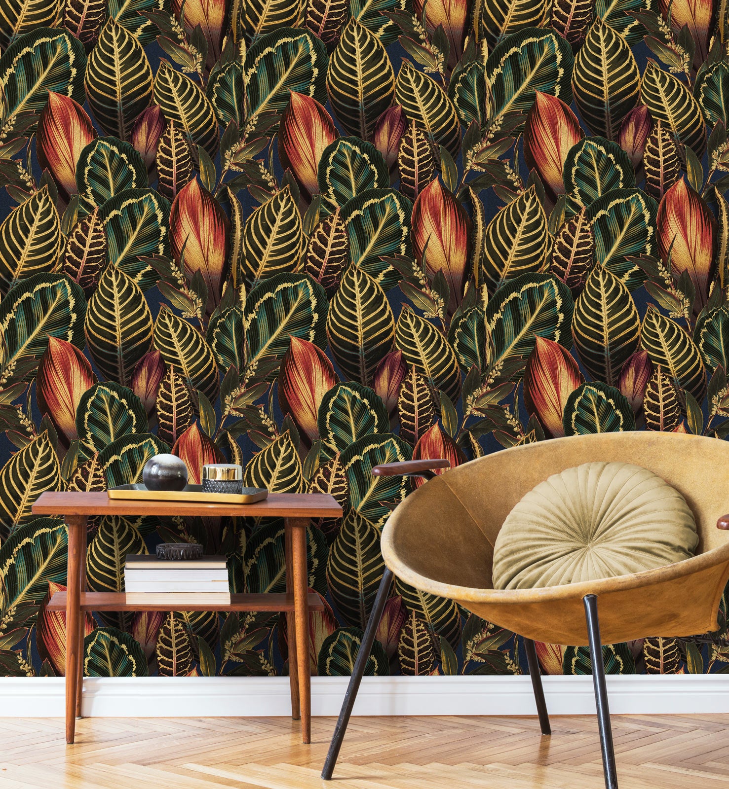 Golden Luxury Boho Dark Tropical