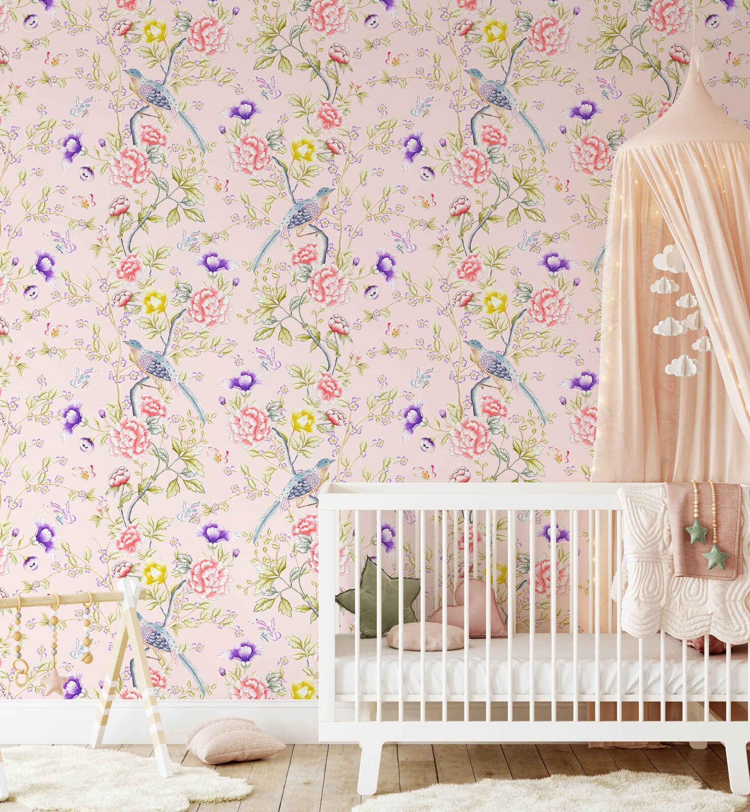 Oriental Chinoiserie Wallpaper