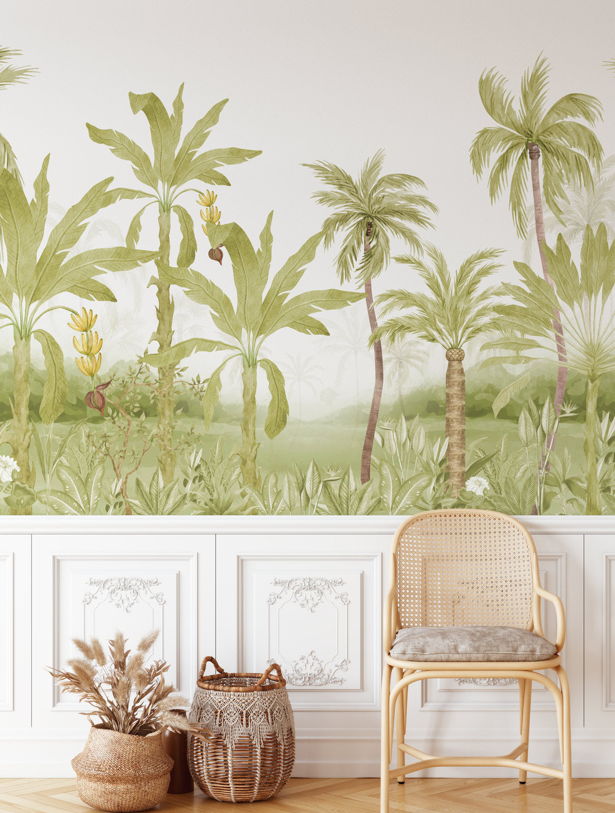 Green Forest Palm Wallpaper