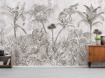 Tropical Forest Mural Wallpaper