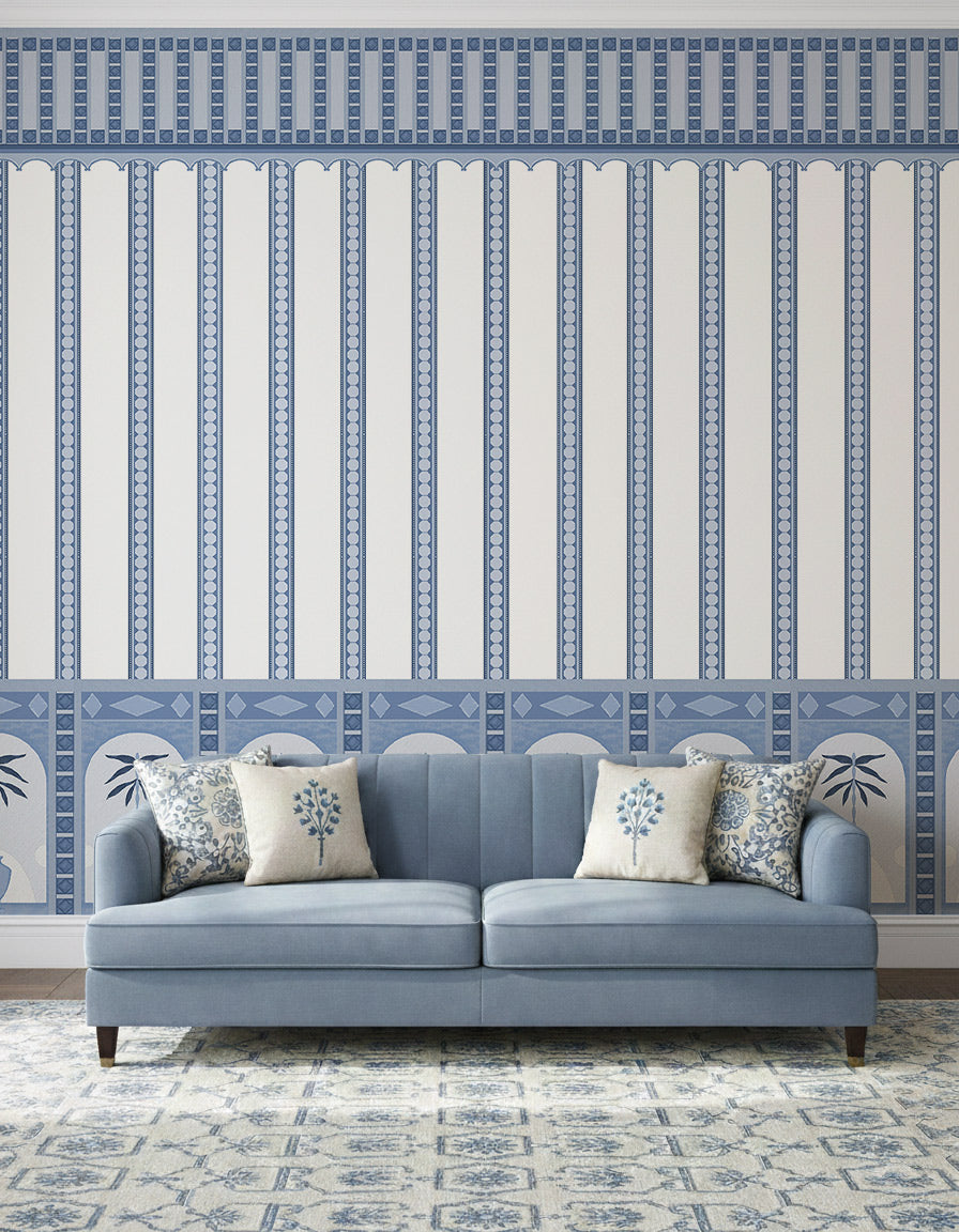 Ethnic Indian Strip Wallpaper