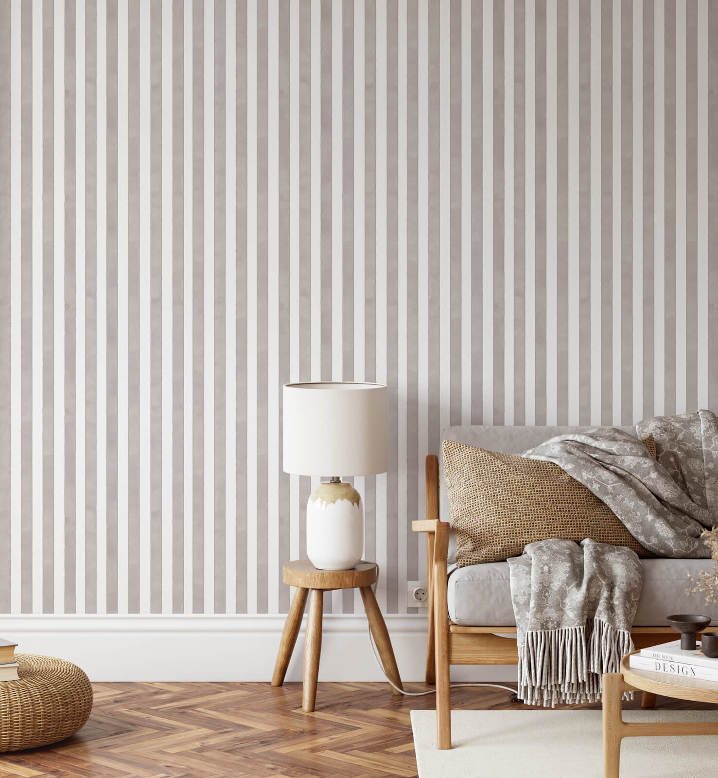 Striped Vertical Abstract Line Wallpaper