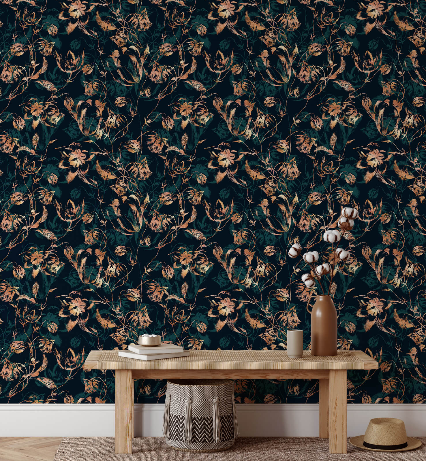 Royal Floral Wallpaper