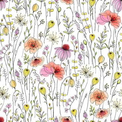 Wildflowers Poppies - Walltrendz