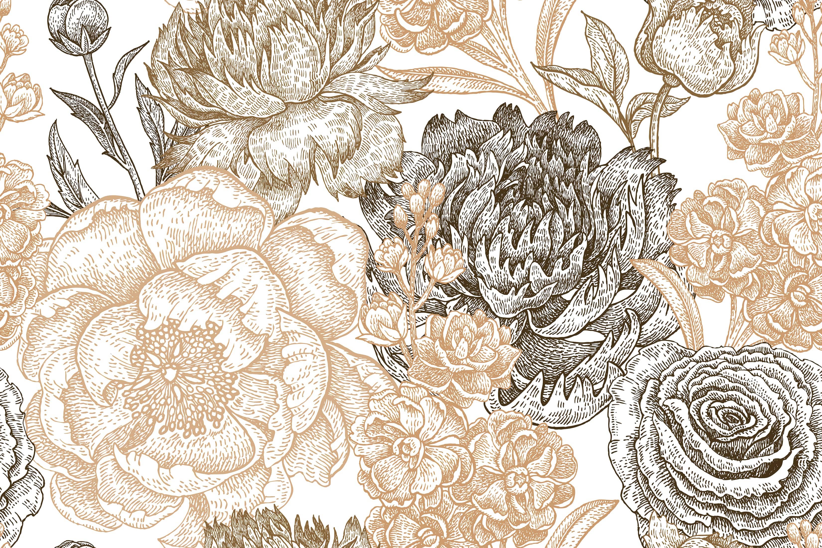 Vintage Peonies - Walltrendz