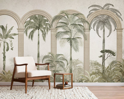 Tropical Arch Mural Wallpaper
