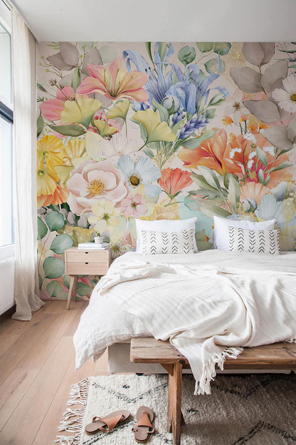 Wildflower Garden Mural Wallpaper