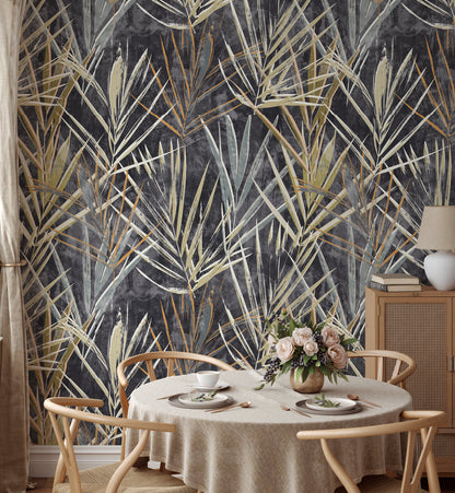 Palm Leave Botanical Wallpaper