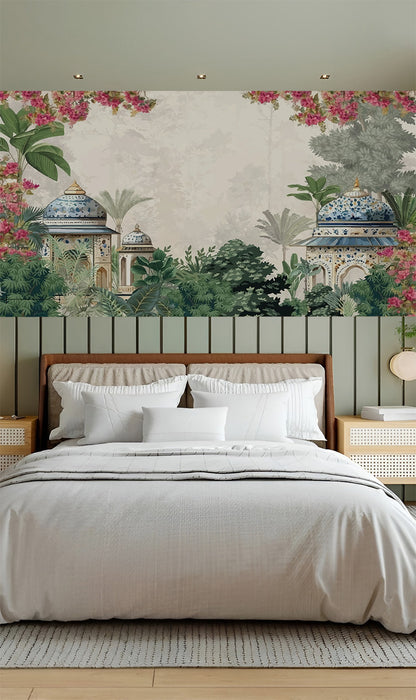 Lush Jungle and Indian Palatial Architecture