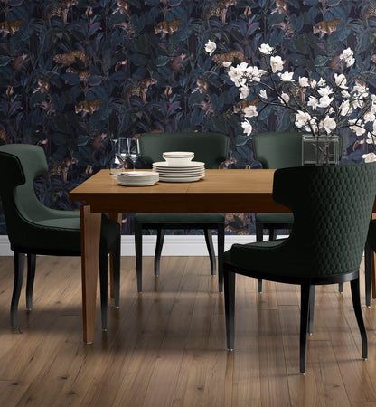 Tropical Jungle Wallpaper with Leopards