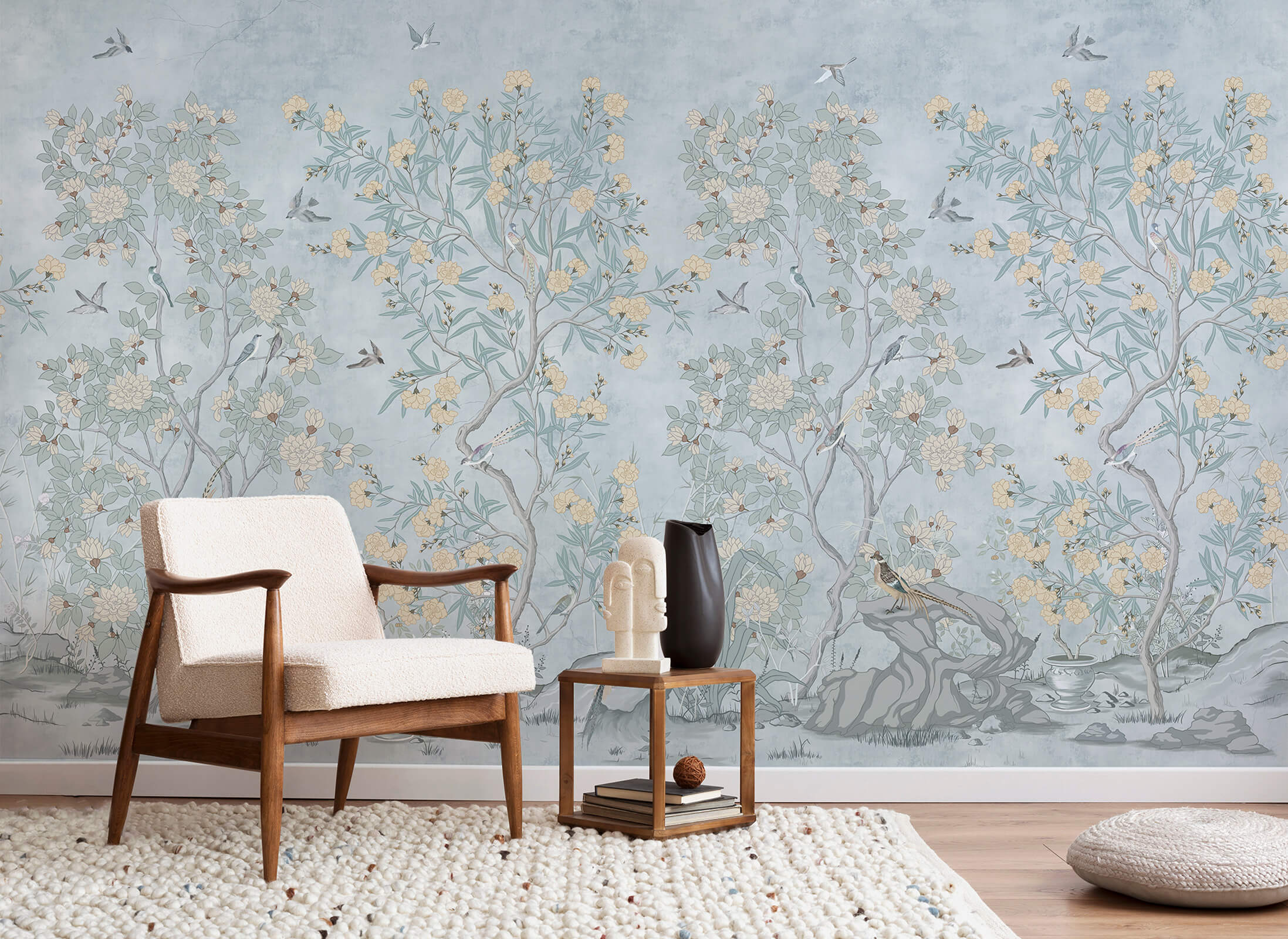 Chinoiserie Vintage Mural Wallpaper