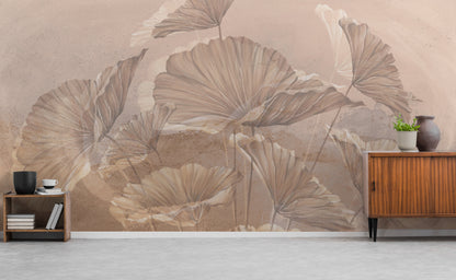 Lotus leaves Mural Wallpaper