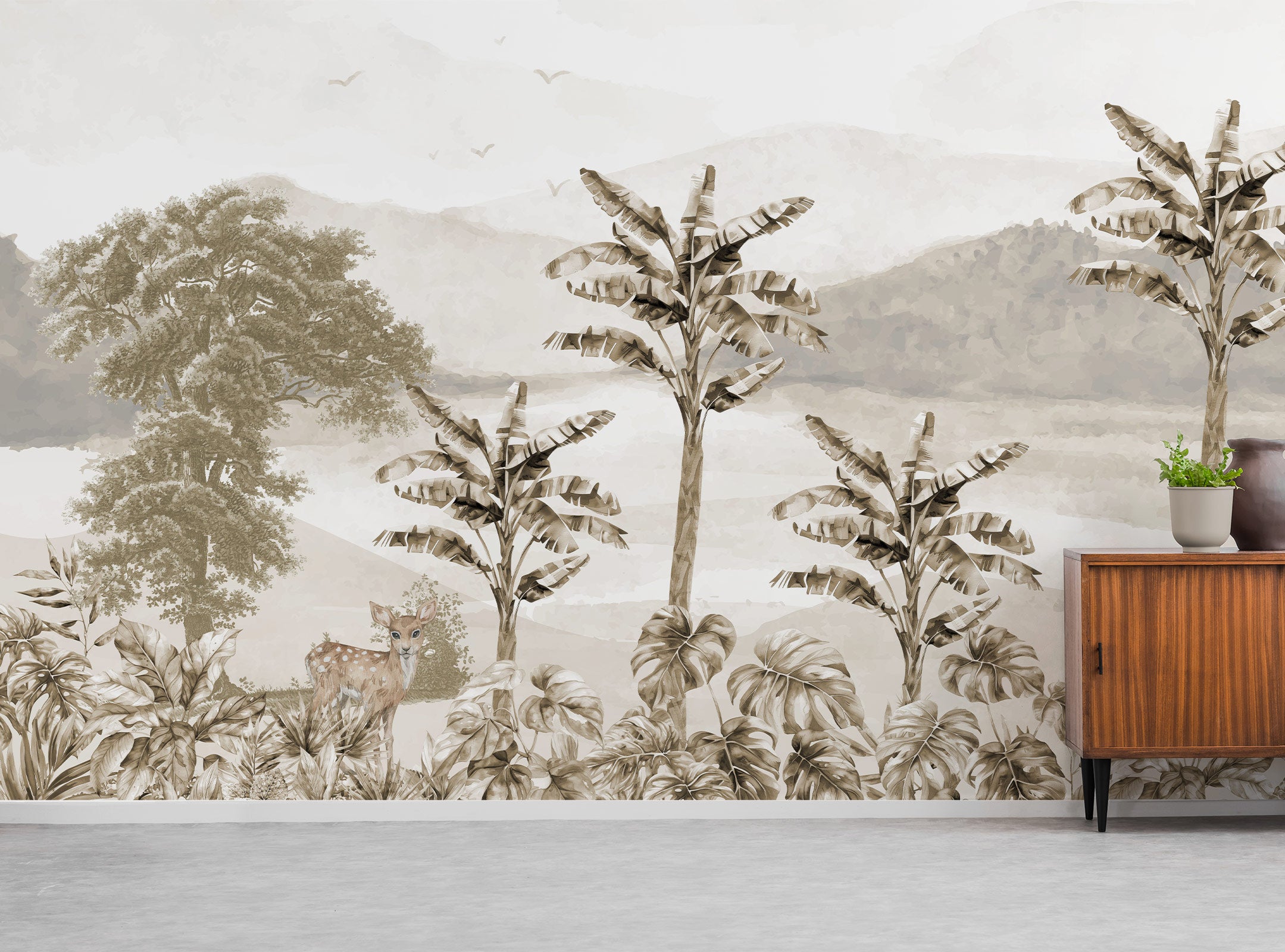 Tropical Forest landscape Wallpaper