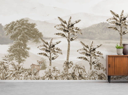 Tropical Forest landscape Wallpaper