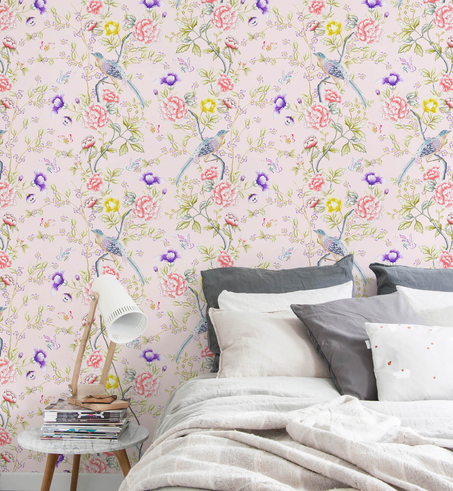 Oriental Chinoiserie Wallpaper