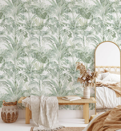 luxurious Tropical Pattern Wallpaper