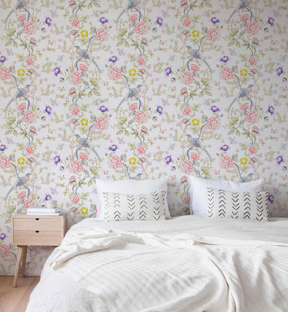 Chinoiserie Surface Elegant Wallpaper