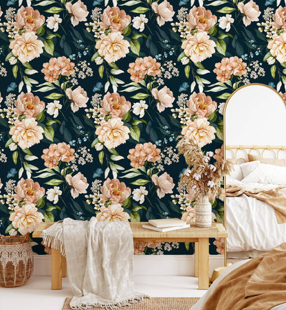 Blush flowers - Walltrendz