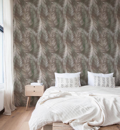 Waving Palms Seamless Pattern Wallpaper