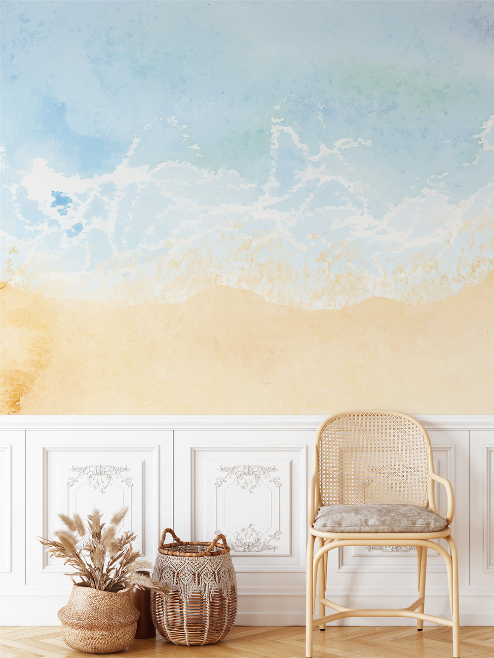 Ocean Wave Beach Landscape Wallpaper