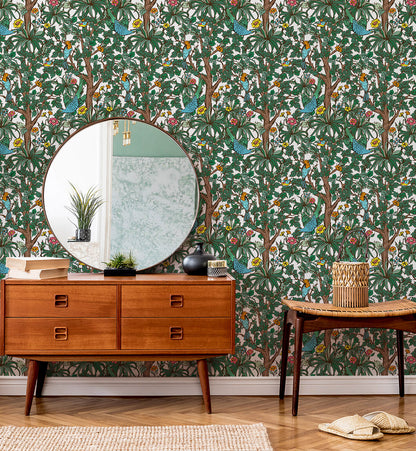 Bird Garden Decorative Wallpaper