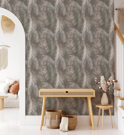 Waving Palms Seamless Pattern Wallpaper