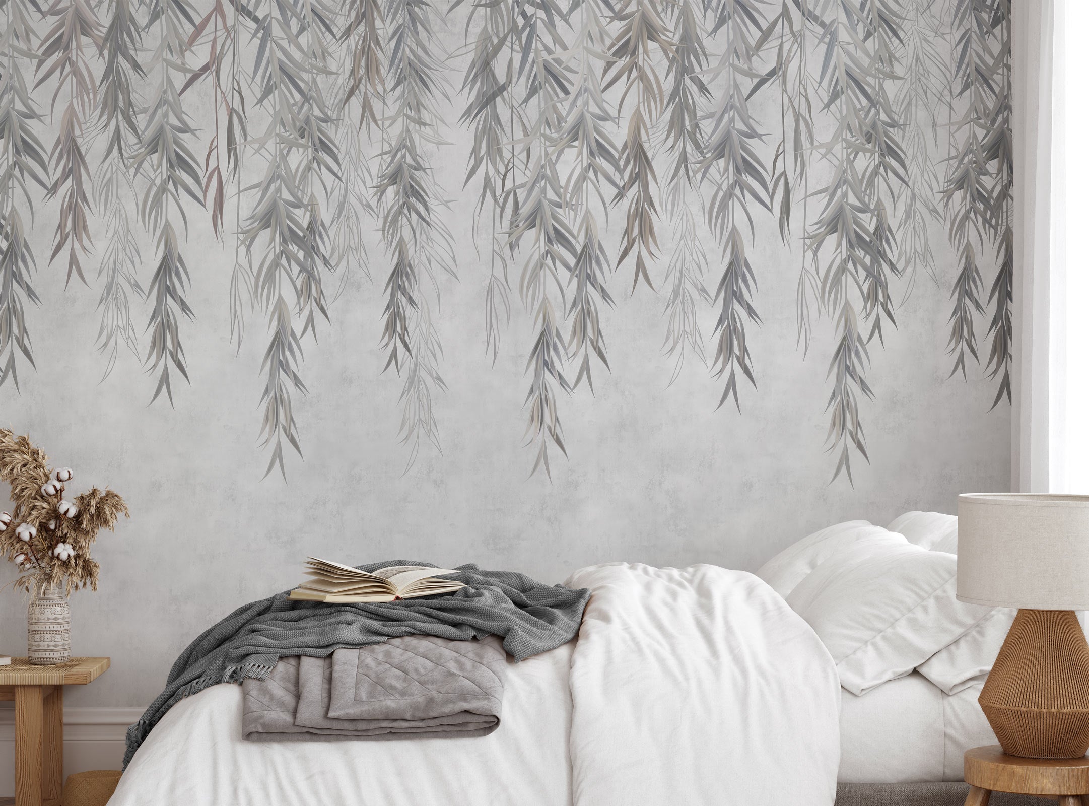 Vintage Tropical Hanging Mural Wallpaper