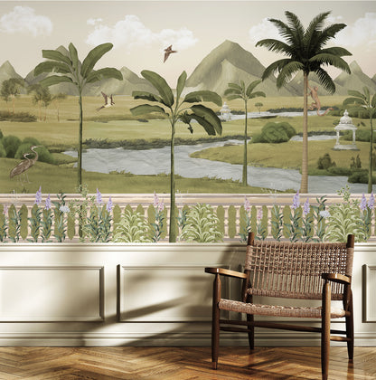 Tropical Palm Tree Jungle Wallpaper