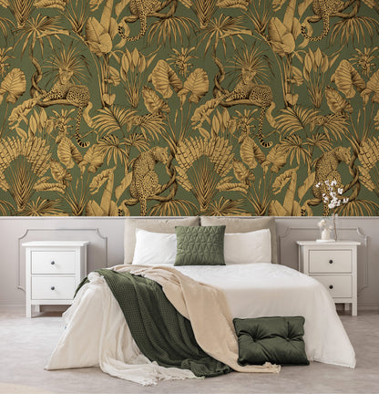 Tropical With Animal Palm Tree Wallpaper