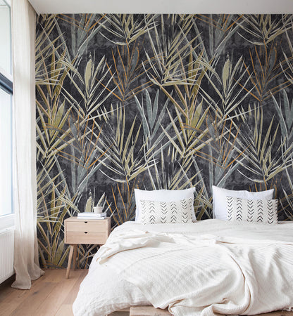 Palm Leave Botanical Wallpaper