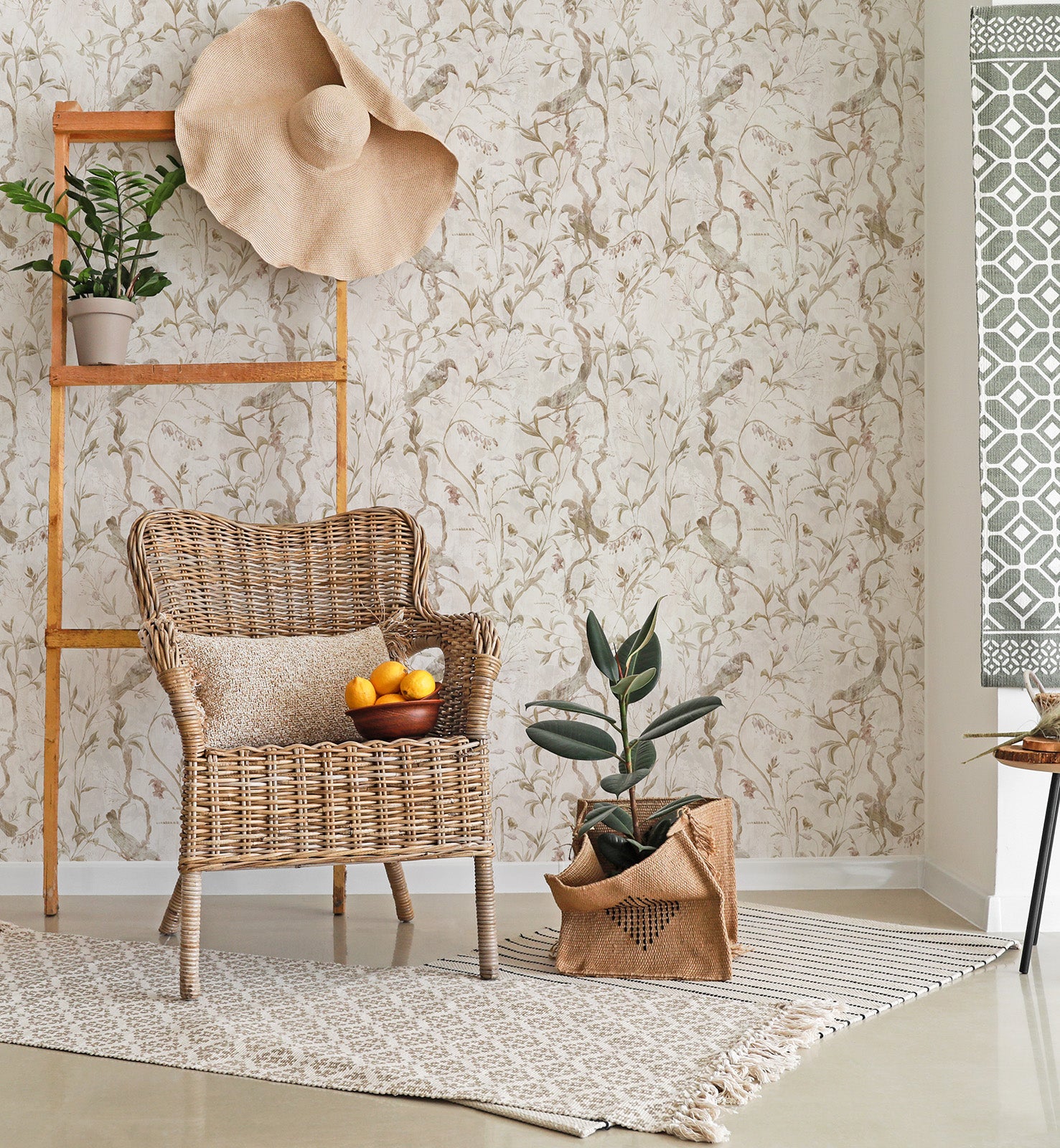 Decorative Botanical Wallpaper