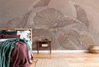 Lotus leaves Mural Wallpaper
