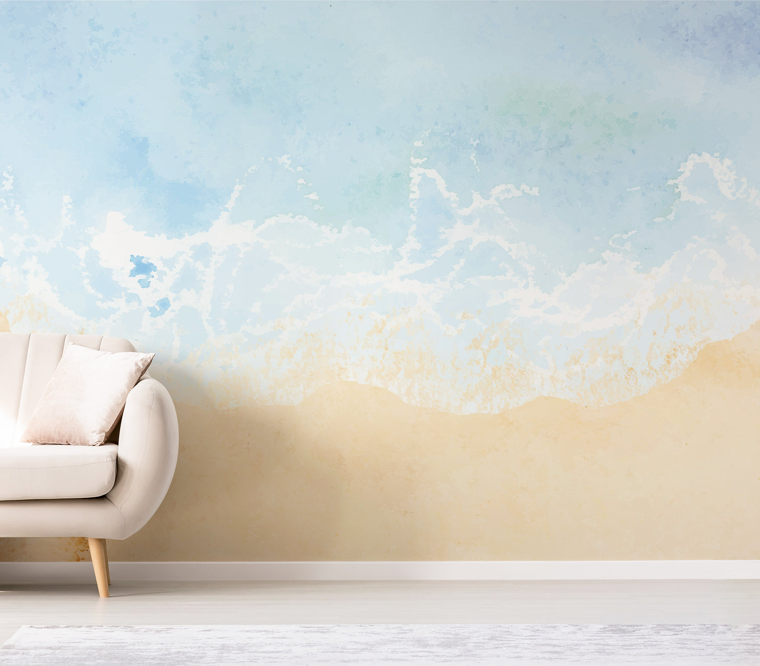 Ocean Wave Beach Landscape Wallpaper