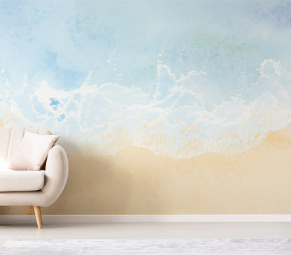 Ocean Wave Beach Landscape Wallpaper