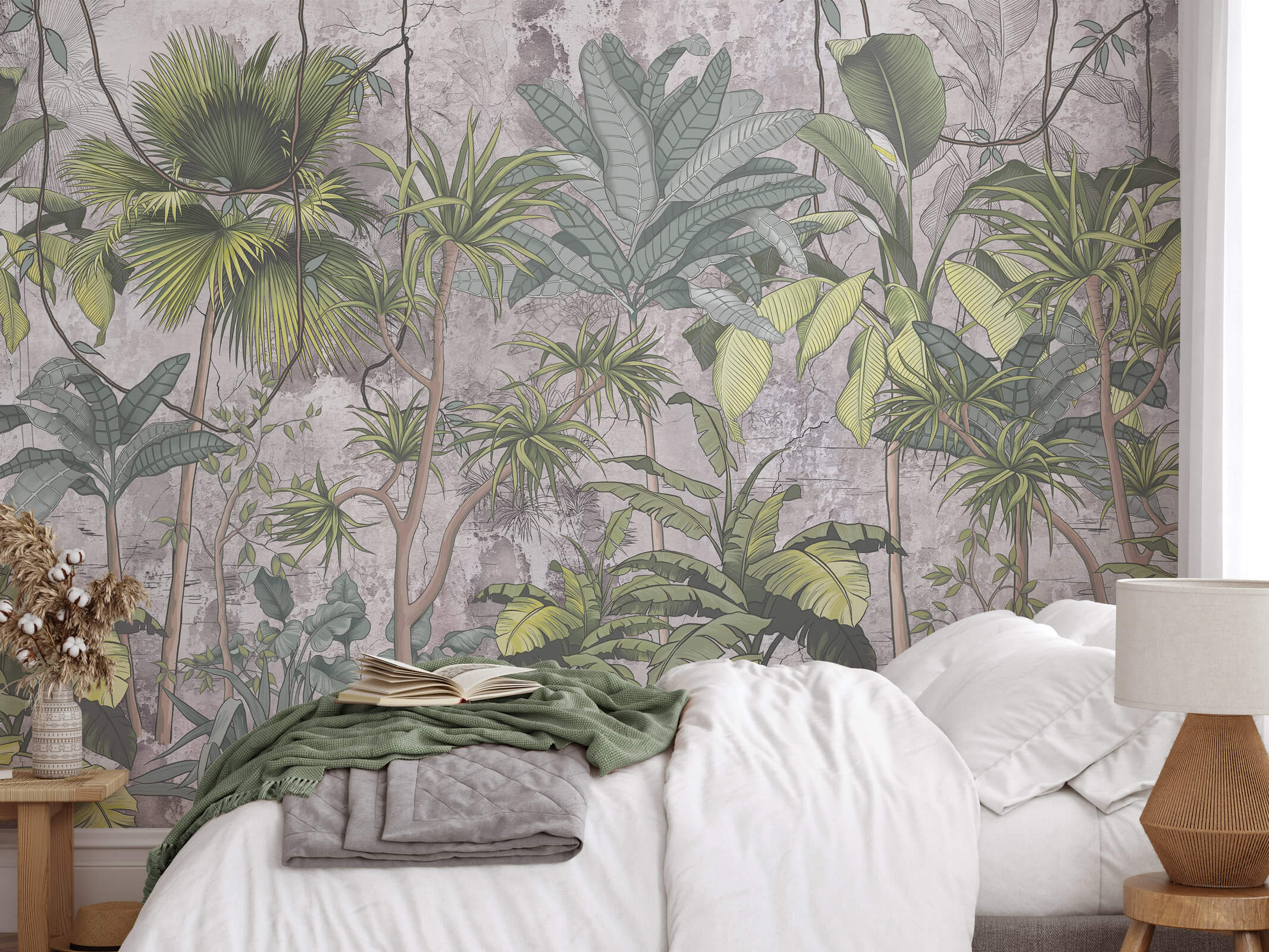 Tropical Large Mural Modern Wallpaper