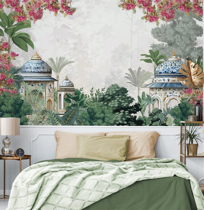 Lush Jungle and Indian Palatial Architecture