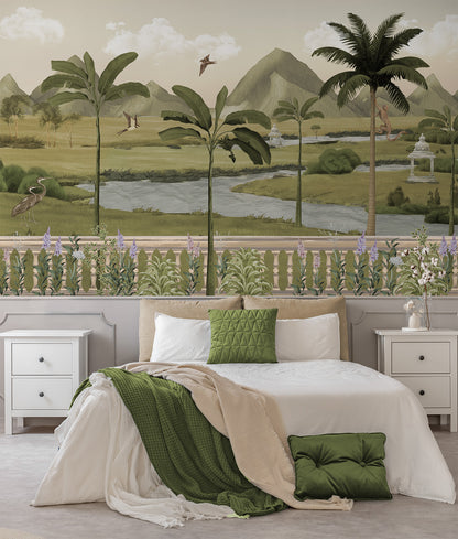 Tropical Palm Tree Jungle Wallpaper