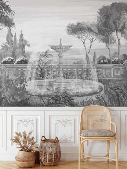 Vintage Style Tropical Mural Wallpaper
