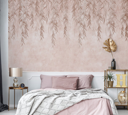 Willow Rain Branches Wallpaper