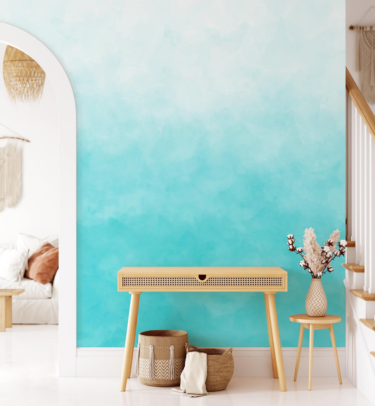 Ombre Watercolor Beautiful Wallpaper