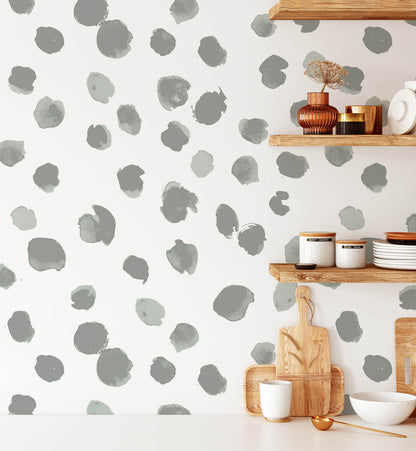 Watercolor Polka Dot Wallpaper