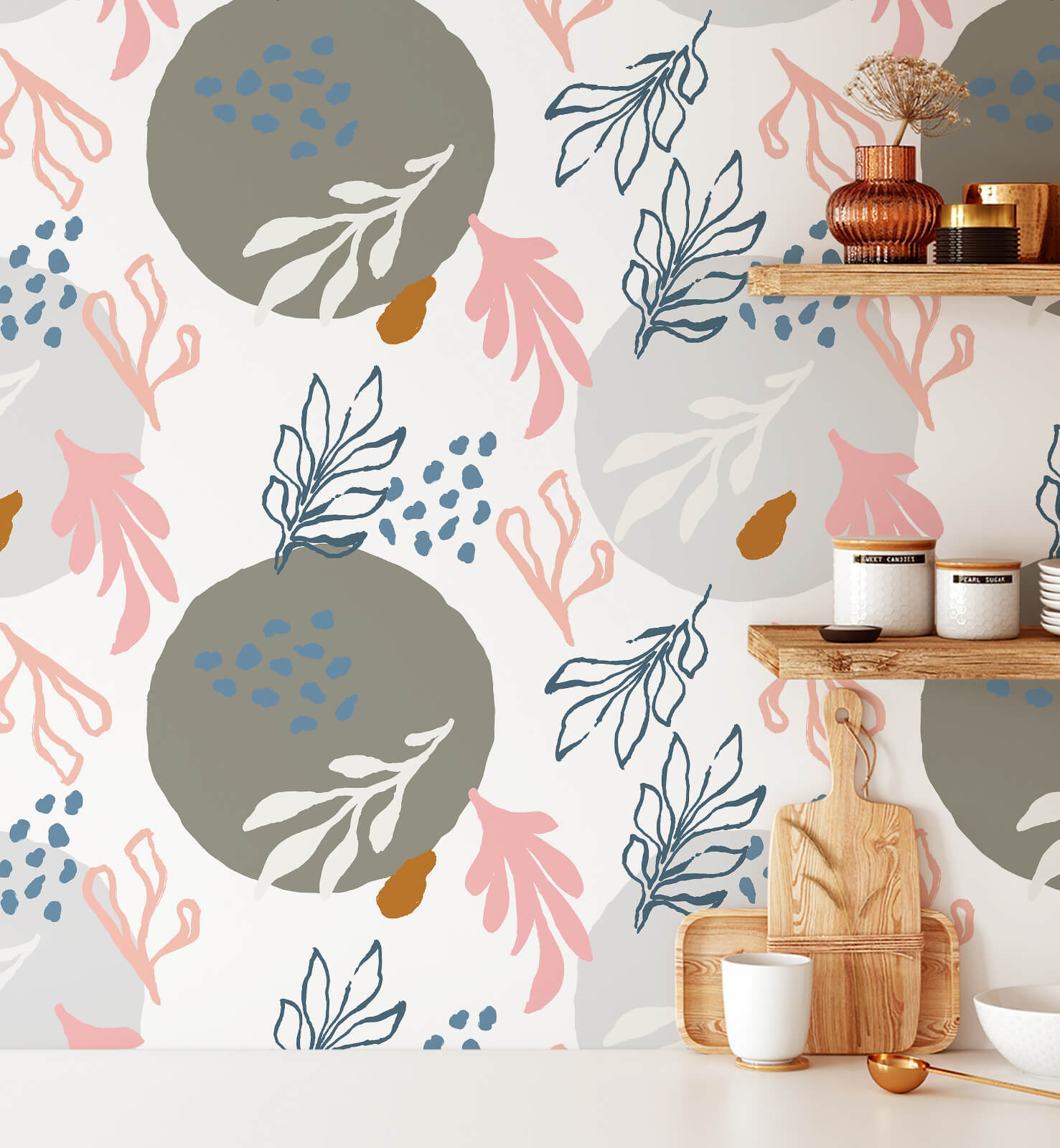 Boho Hand Drawn Wallpaper