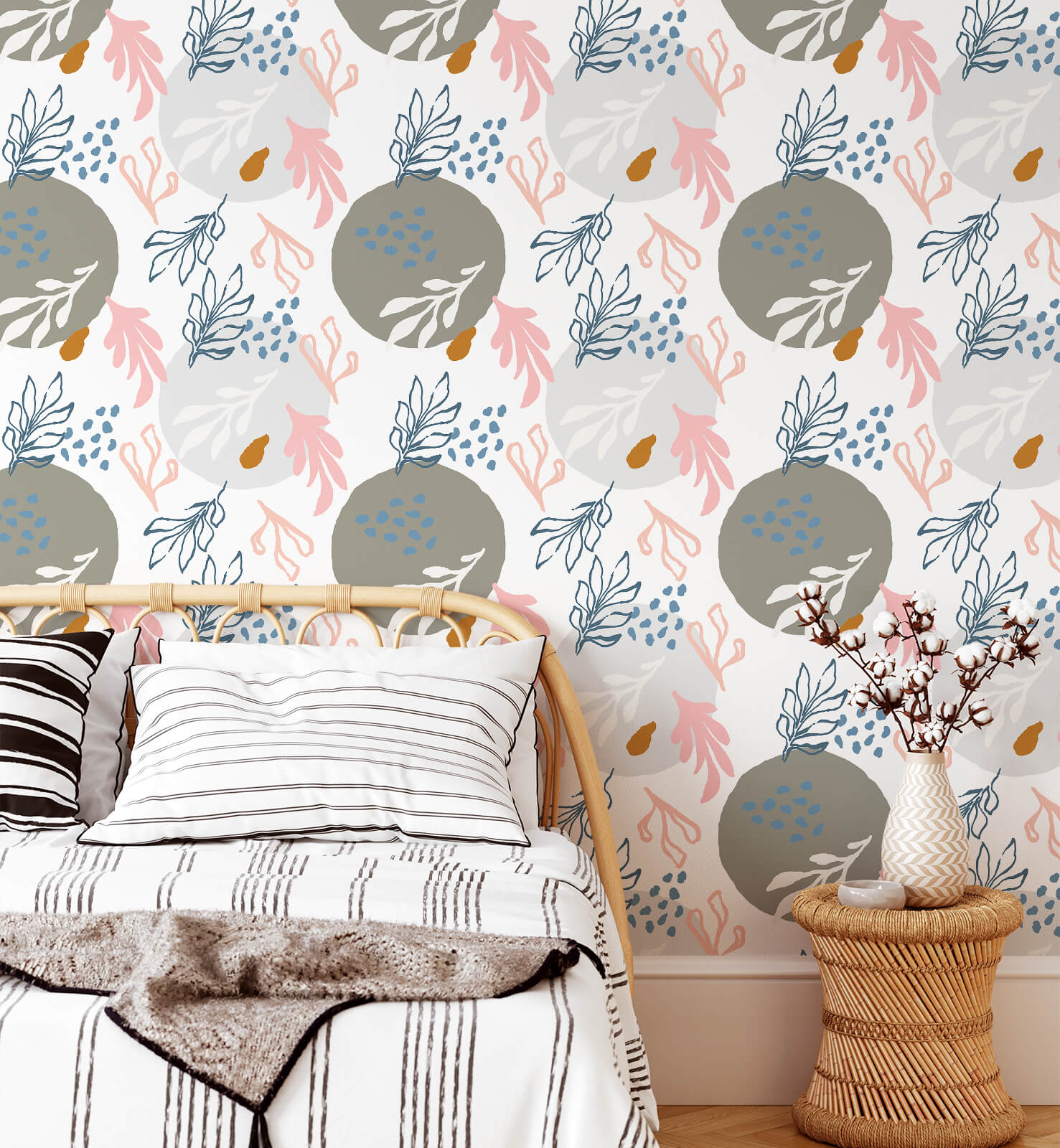 Boho Hand Drawn Wallpaper