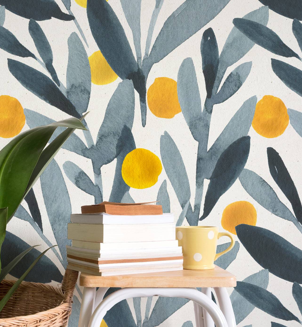 Watercolor Leaves - Walltrendz