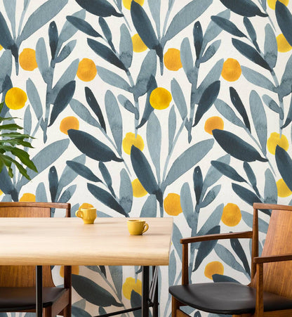 Watercolor Leaves - Walltrendz