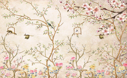 Bird with Tree Wallpaper