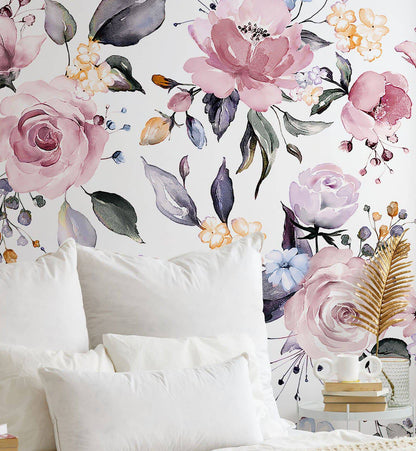 Watercolor Rose - Walltrendz